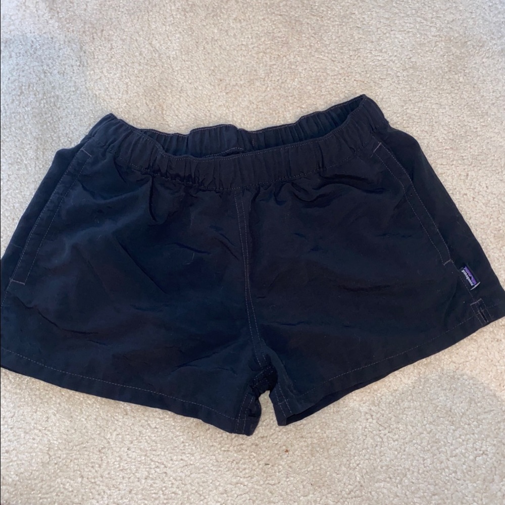Black barely baggie Patagonia shorts